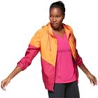 Women's Fila Sport&reg; Raglan Windbreaker Jacket, Size: Large, Med Orange