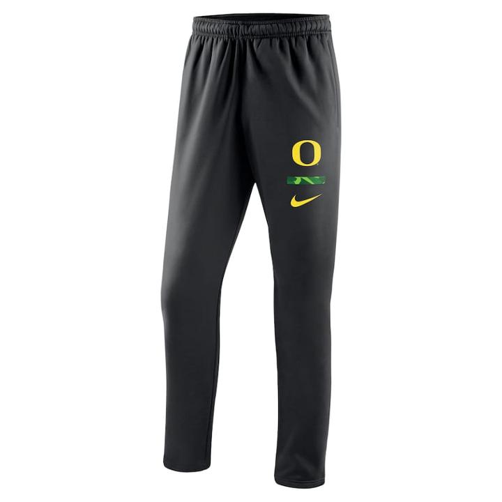 Men's Nike Oregon Ducks Therma-fit Pants, Size: Xl, Black
