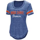 Women's Campus Heritage Boise State Broncos Double Stag Tee, Size: Medium, Blue (navy)