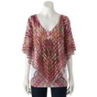Women's World Unity Cold-shoulder Popover Top, Size: Large, Dark Red