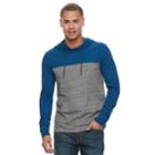 Men's Urban Pipeline&reg; Colorblock Hooded Tee, Size: Large, Dark Blue