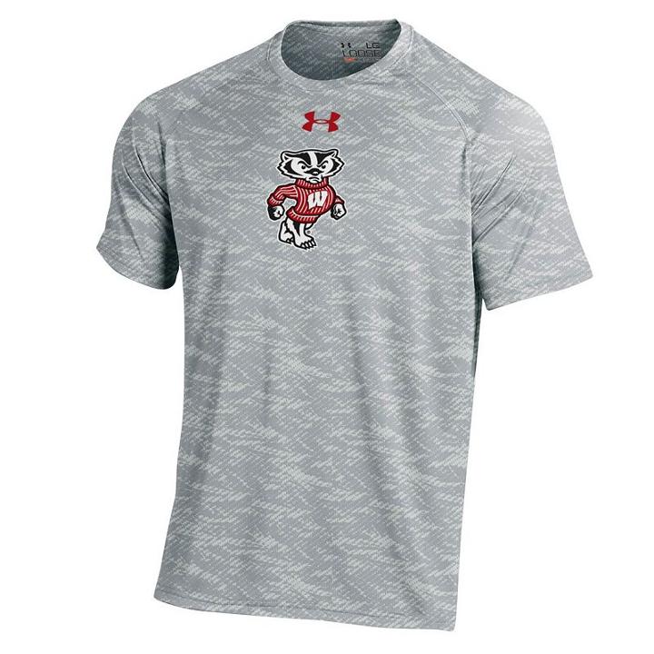 Men's Under Armour Wisconsin Badgers Tech Novelty Tee, Size: Large, Other Clrs