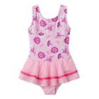 Toddler Girl Jacques Moret Glitter Ballerina Skirtall Leotard, Size: 4t, Pink