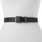 Women's Relic Two Tone Micro Stud Belt, Size: Large, Black