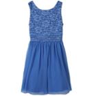 Girls 7-16 Speechless Sequin Bodice Chiffon Dress, Girl's, Size: 14, Med Blue