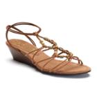 New York Transit Advanced More Women's Wedge Sandals, Size: Medium (8), Brown