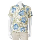 Men's Caribbean Joe Casual Tropical Button-down Shirt, Size: Xxl, Green Oth