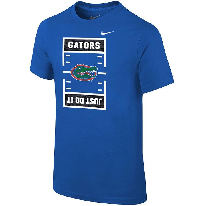 Boys 8-20 Nike Florida Gators Football Tee, Size: L 14-16, Blue