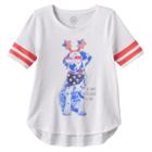 Girls 7-16 & Plus Size So&reg; Americana Varsity Stripe Graphic Tee, Girl's, Size: 10, Natural
