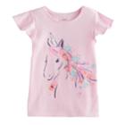 Girls 4-12 Sonoma Goods For Life&trade; Ruffle Sleeve Printed Tee, Size: 8, Light Pink