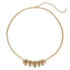 Napier Textured Bead Multi Strand Necklace, Women's, Gold