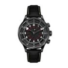 Bulova Men's Accu Swiss Leather Mechanical Watch - 65a107, Size: Large, Black