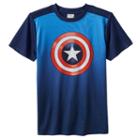 Boys 8-20 Marvel Captain America Logo Tee, Size: Small, Blue (navy)