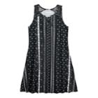 Girls 7-16 Mudd&reg; Printed Crochet Dress, Size: Xl/14, Oxford