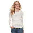 Petite Sonoma Goods For Life&trade; Essential Crewneck Tee, Women's, Size: M Petite, White Oth