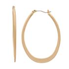 Simply Vera Vera Wang Gold Tone Oval Hoop Earrings, Women's