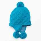Sijjl Women's Crocket Wool Trapper Hat, Blue