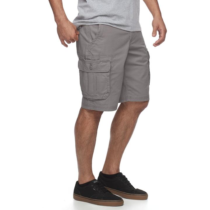 Men's Urban Pipeline&reg; Maxflex Ripstop Cargo Shorts, Size: 33, Dark Grey