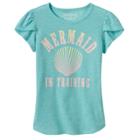 Girls 4-10 Jumping Beans&reg; Slubbed Graphic Tee, Size: 6, Turquoise/blue (turq/aqua)