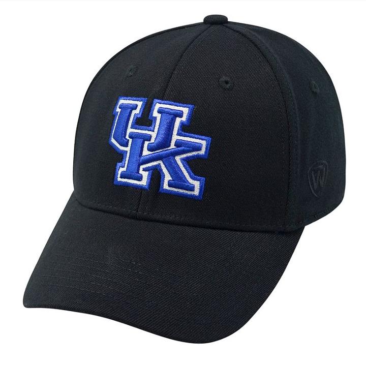 Adult Top Of The World Kentucky Wildcats One-fit Cap, Black