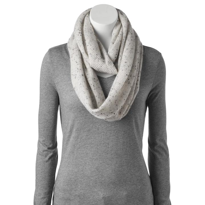 Apt. 9&reg; Cashmere Infinity Scarf, Women's, Natural