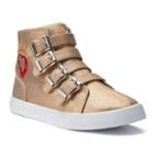 Disney D-signed Descendants Evie Girls' High Top Sneakers, Size: 4, Gold