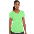 Women's Tek Gear&reg; Burnout Yoga Tee, Size: Medium, Med Green