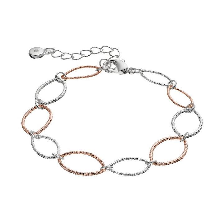 Lc Lauren Conrad Two Tone Textured Marquise Link Bracelet, Women's, Multicolor