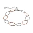 Lc Lauren Conrad Two Tone Textured Marquise Link Bracelet, Women's, Multicolor