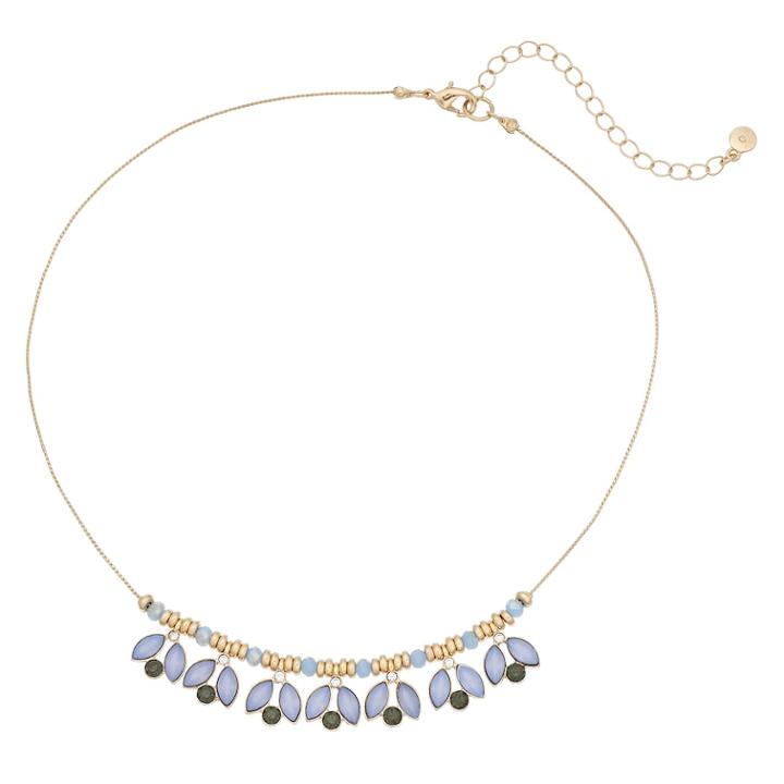 Lc Lauren Conrad Beaded Statement Necklace, Women's, Blue