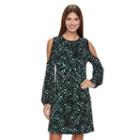 Women's Apt. 9&reg; Cold-shoulder Shift Dress, Size: Large, Grey (charcoal)