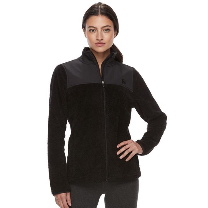 Women's Fila Sport&reg; Long Sleeve Fleece Jacket, Size: Medium, Oxford