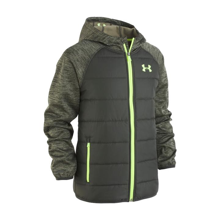 Boys 8-20 Under Armour Trekker Hybrid Jacket, Size: Large, Dark Green