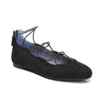 Dr. Scholl's Glory Women's Lace-up Flats, Size: Medium (7.5), Black