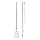 Lc Lauren Conrad Disc Threader Earrings, Women's, Silver