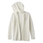 Girls 7-16 Blush & Bloom Hooded Open-knit Cardigan, Girl's, Size: Xl, Natural