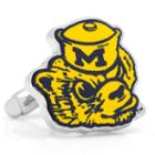 Michigan Wolverines Vintage Rhodium-plated Cuff Links, Men's, Multicolor