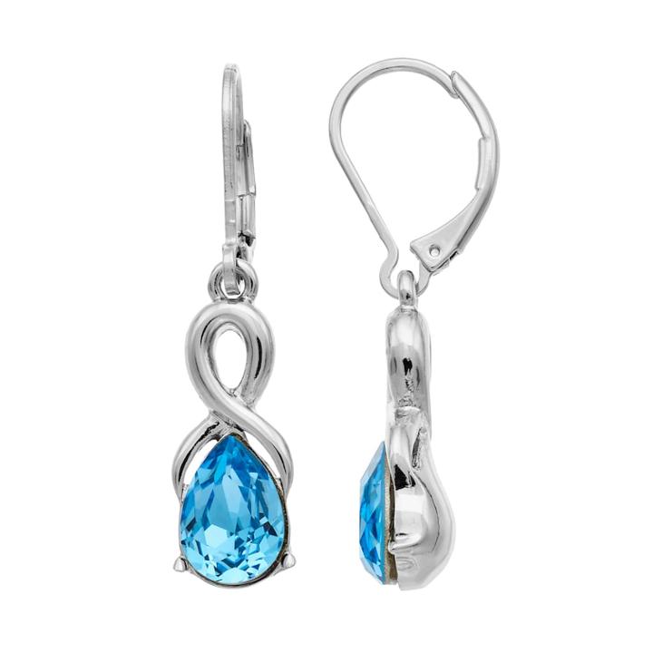 Dana Buchman Twisted Teardrop Earrings, Women's, Blue