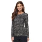 Women's Croft & Barrow&reg; Crewneck Tee, Size: Xs, Oxford