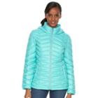 Women's Zeroxposur Jolie Hooded Packable Down Puffer Coat, Size: Large, Lt Green