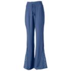 Juniors' Mudd&reg; Crochet Wide Leg Pants, Girl's, Size: Large, Blue