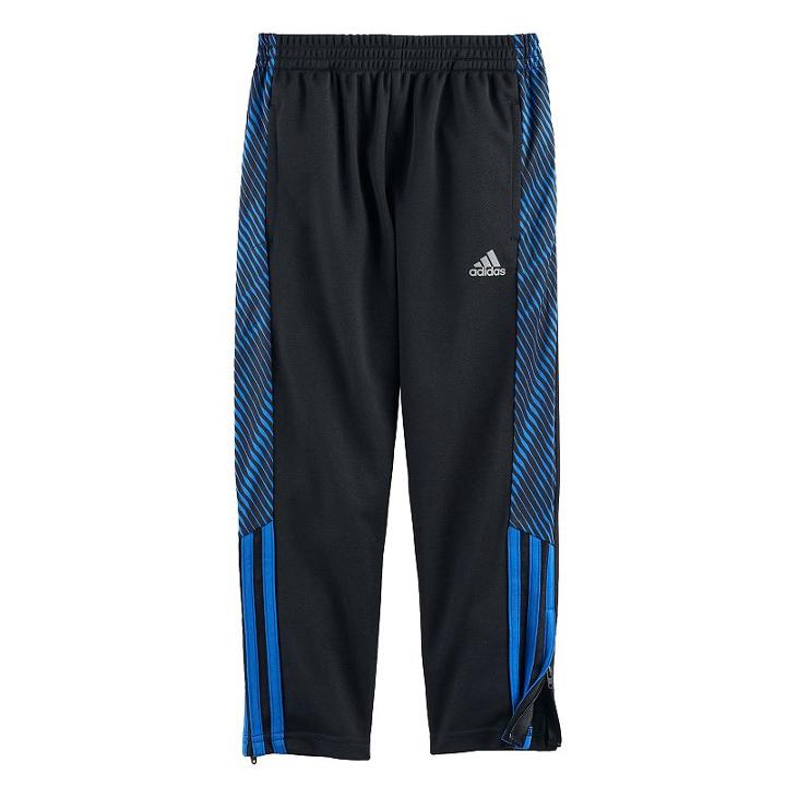Boys 4-7x Adidas Helix Vibe Striker 17 Zip Ankle Pants, Size: 6, Black