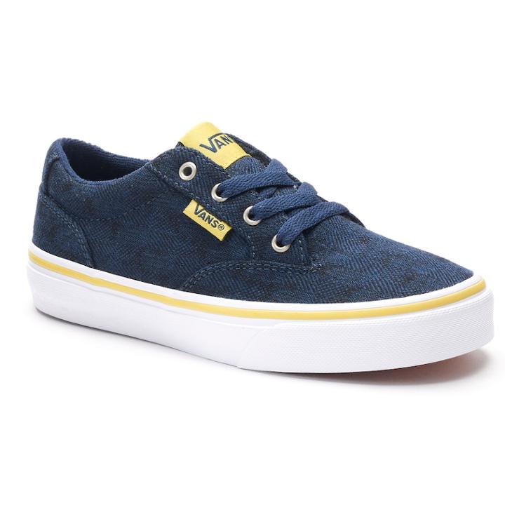 Vans Winston Boys' Skate Shoes, Size: 4, Brt Green
