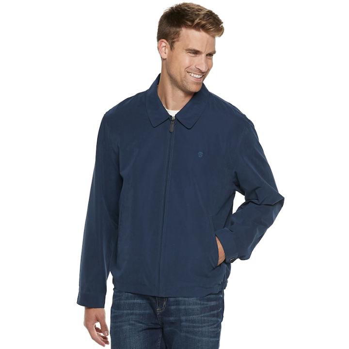 Men's Izod Microfiber Golf Jacket, Size: Xxl, Blue (navy)