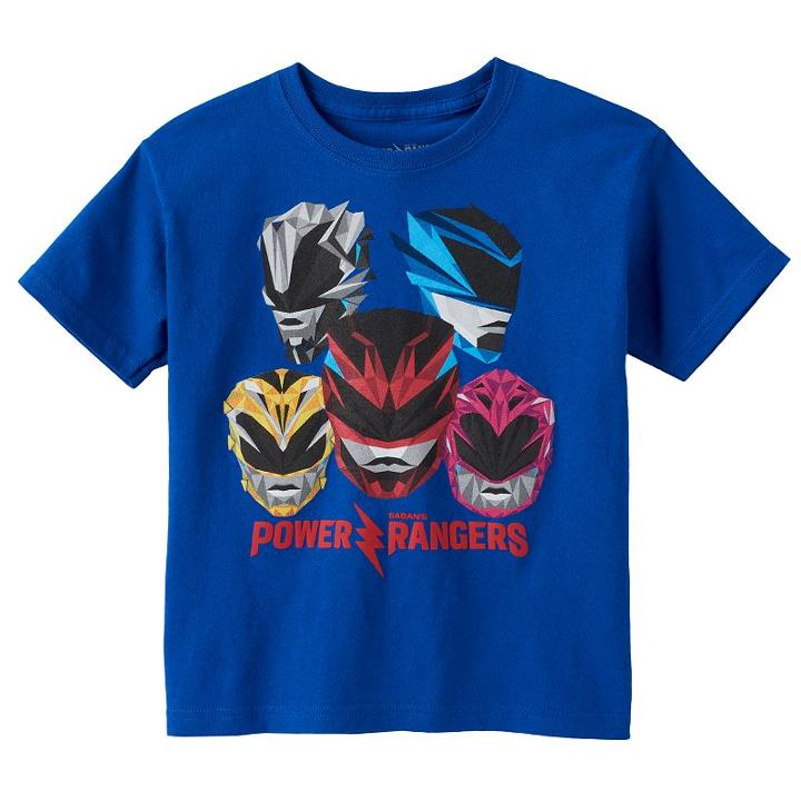 Boys 4-7 Power Rangers Graphic Tee, Size: M(5/6), Blue