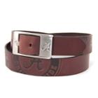 Men's Alabama Crimson Tide Brandish Leather Belt, Size: 32, Brown