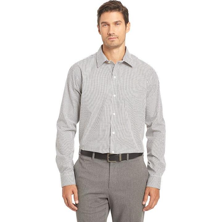 Big & Tall Van Heusen Traveler Stretch Classic-fit No-iron Button-down Shirt, Men's, Size: 3xl Tall, White Oth