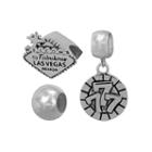 Individuality Beads Sterling Silver Las Vegas And Poker Chip Bead And Charm Set, Women's