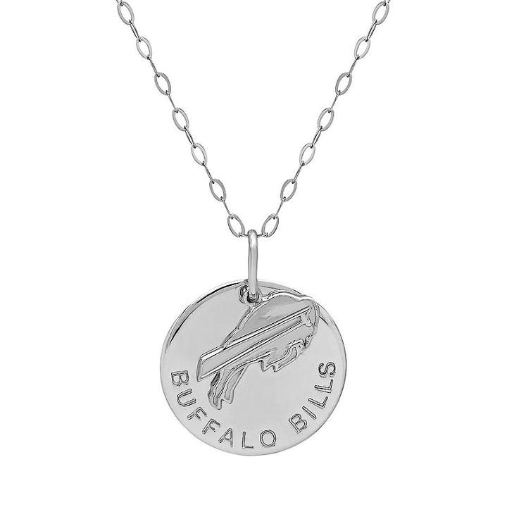 Buffalo Bills Sterling Silver Team Logo Pendant Necklace, Women's, Size: 17