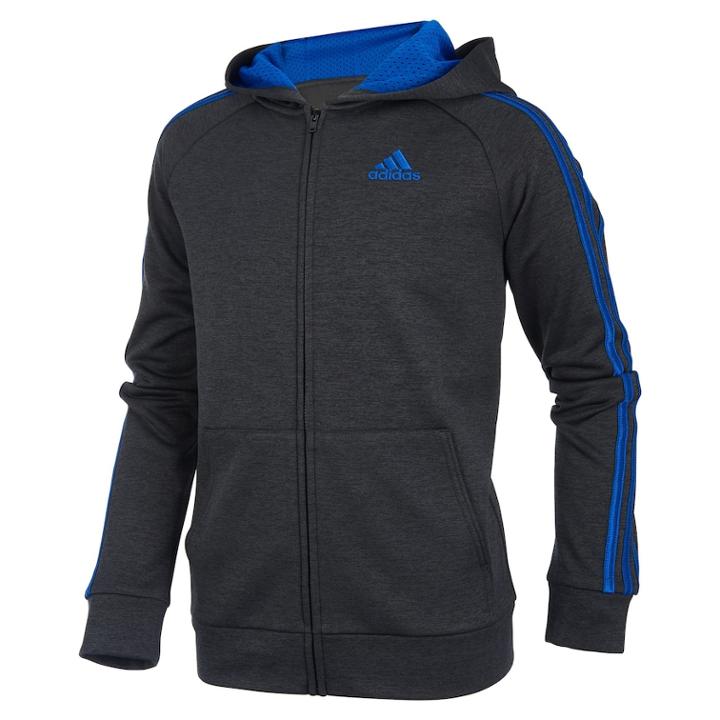 Boys 8-20 Adidas Impact Indicator Full-zip Hoodie, Size: Xl, Oxford